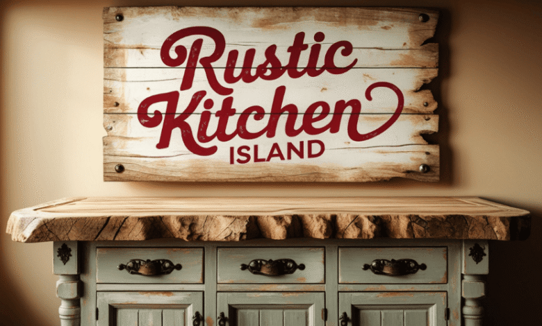 Rustic Kitchen Island
