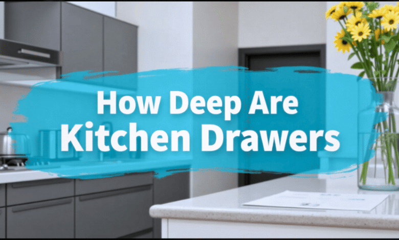 how deep are kitchen drawers