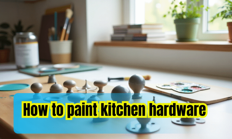 How to paint kitchen hardware